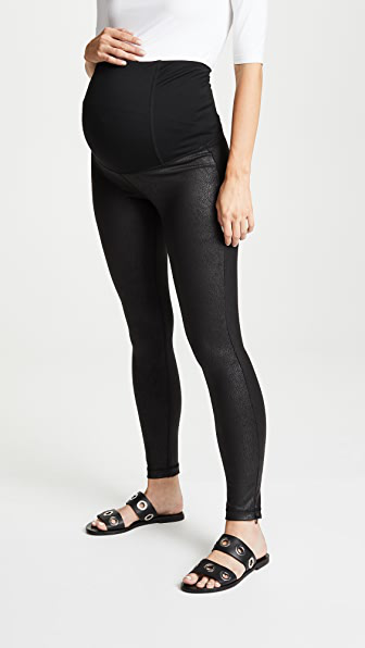 maternity faux leather pants