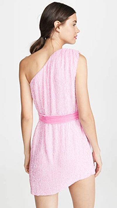 Shop Retroféte Ella Sequined Dress In Unicorn Pink