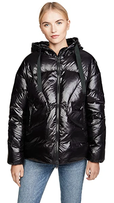 Oversized Hooded Down Jacket