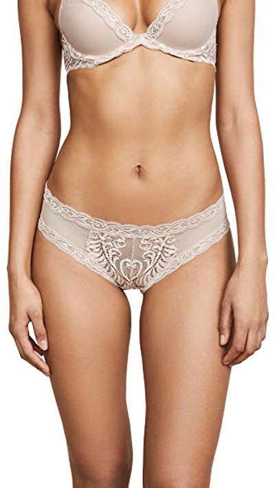 Shop Natori Feathers Hipster Briefs In Cafe