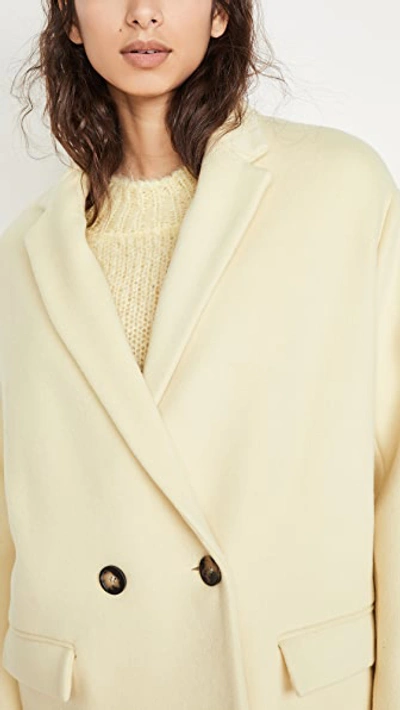 Shop Isabel Marant Filipo Jacket In Light Yellow