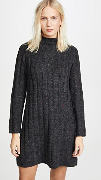 madewell mockneck sweater dress