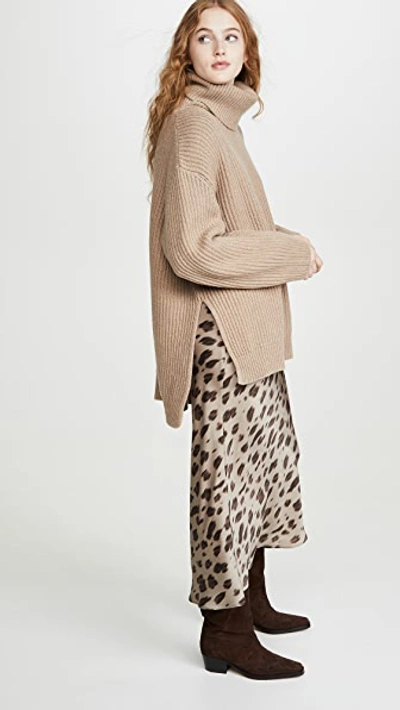 Shop Anine Bing Olivia Cashmere Sweater In Sand