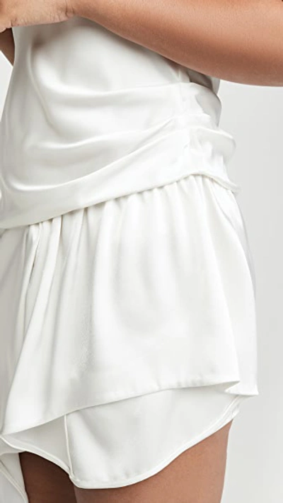 Shop Alexander Wang Exposed Leg Short Sleeve Dress In White