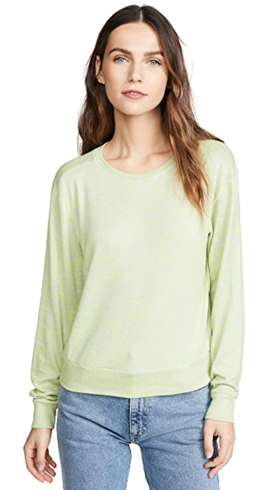 Shop Rag & Bone Avryl Pullover In Lime Green Multi