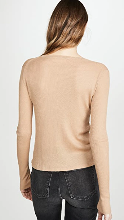 Shop Sablyn Andi Cashmere Top In Caramel