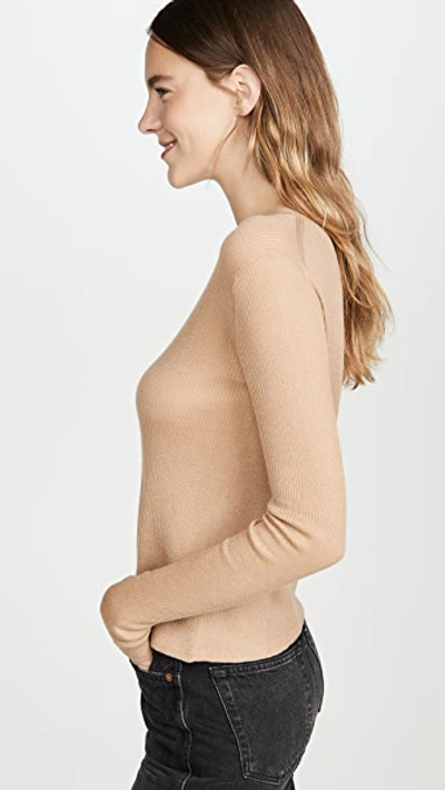 Shop Sablyn Andi Cashmere Top In Caramel