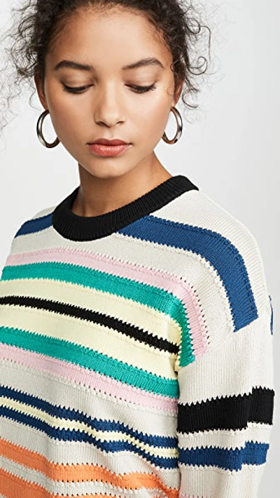 Shop Kenzo Seasonal Stripes Sweater In Multicolor