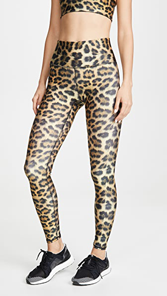 high waist leopard leggings