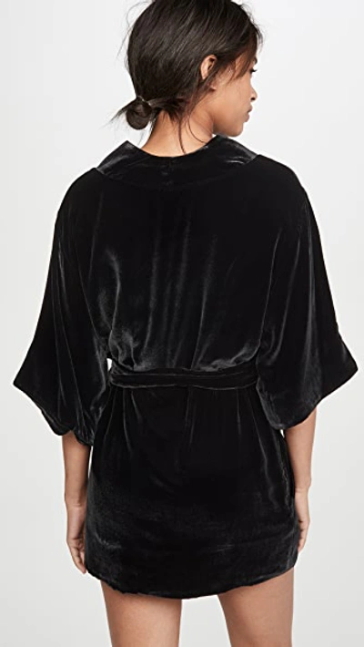 Shop Kiki De Montparnasse Robe In Black