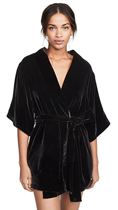 Shop Kiki De Montparnasse Robe In Black