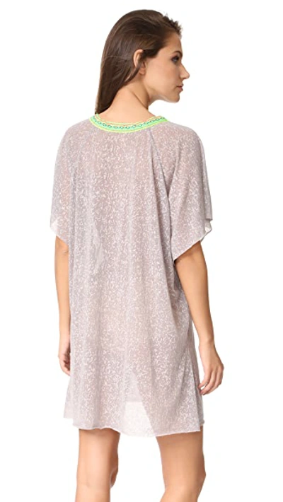 Shop Pitusa Mini Abaya Dress In Grey