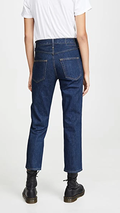 Shop Amo Loverboy High Rise Relaxed Straight Jeans In Indie Blue