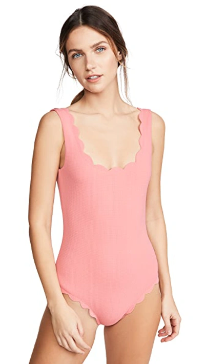 Shop Marysia Palm Springs Maillot In Coral