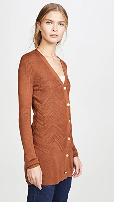 Shop L Agence Millie Cardigan In Spice