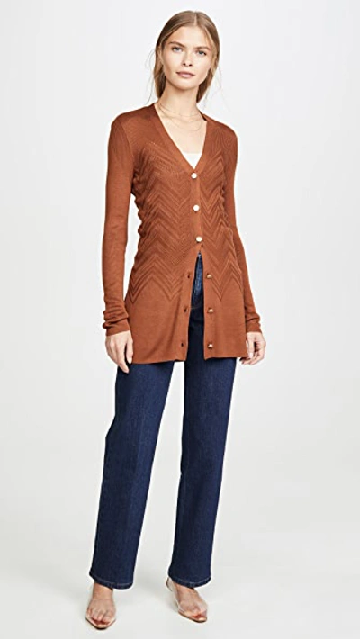 Shop L Agence Millie Cardigan In Spice