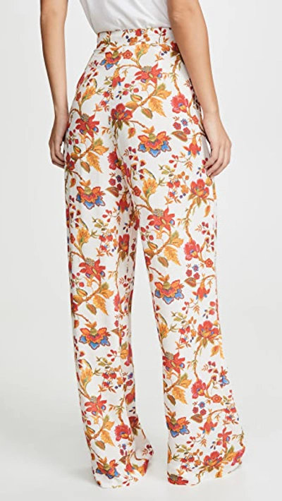 Shop Alix Of Bohemia Silk Floral Charlie Pants In Multi