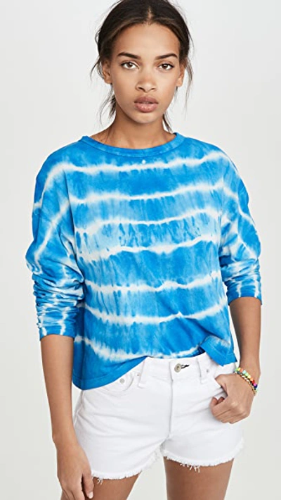 Shop Mikoh Long Sleeve Tee In Underwater