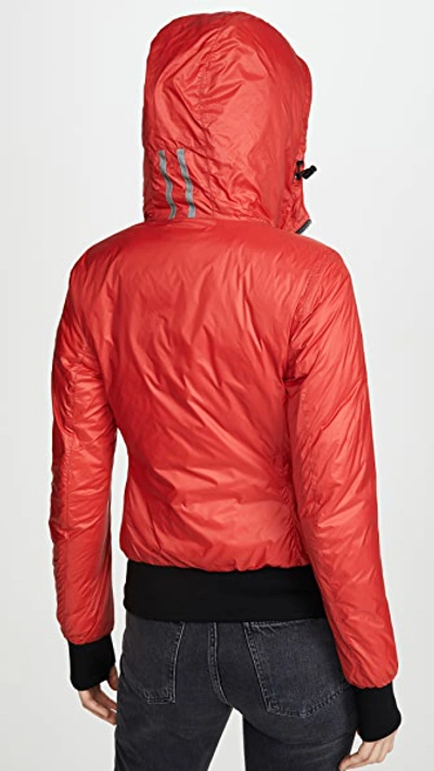 Shop Canada Goose Dore Hoodie Jacket In Red