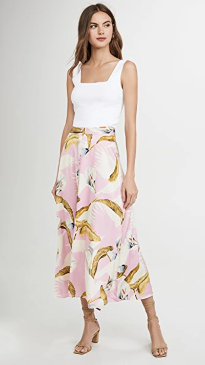 Shop Temperley London Theodora Skirt In Royal Pink