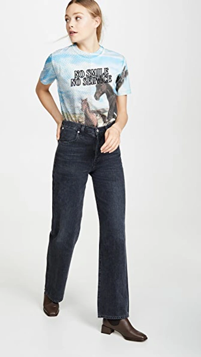 Shop Stella Mccartney T-shirt Halftone Horse Jersey In Multi