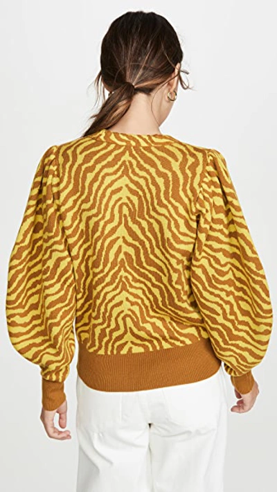 Shop Ulla Johnson Massey Pullover In Citrine