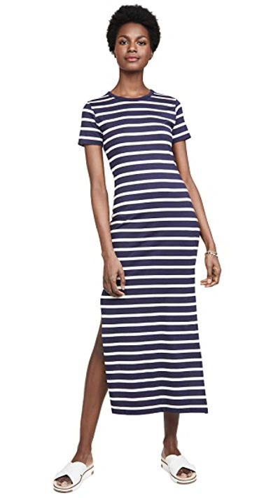 Shop Ag Alana Maxi Dress In Deep Aegean/ivory Dust