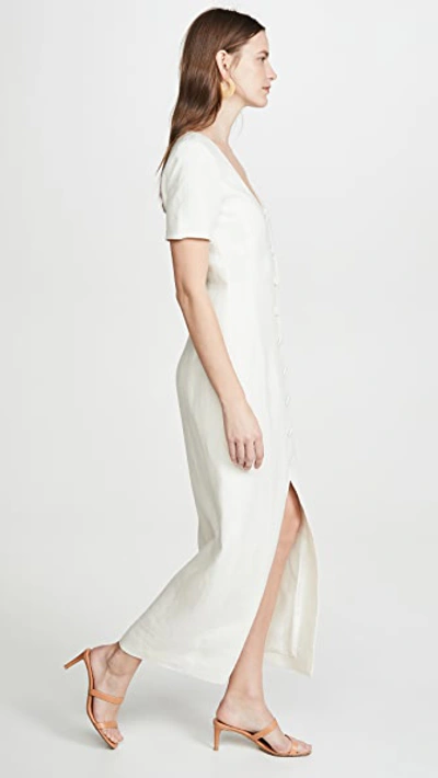 Shop Rebecca De Ravenel Lots Of Love Dress In Off-white