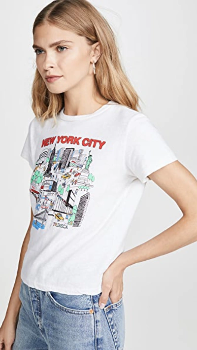 Shop Re/done Classic Tee New York City In Vintage White