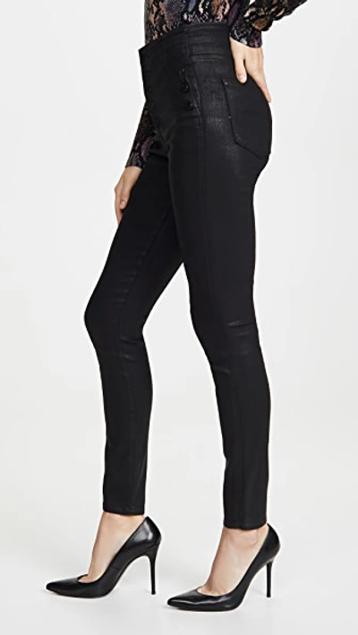 Shop J Brand Natasha Sky High Coated Skinny Jeans In Fearful