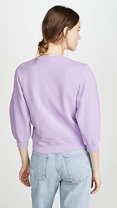 Shop Agolde Thora Sweatshirt In Lunar