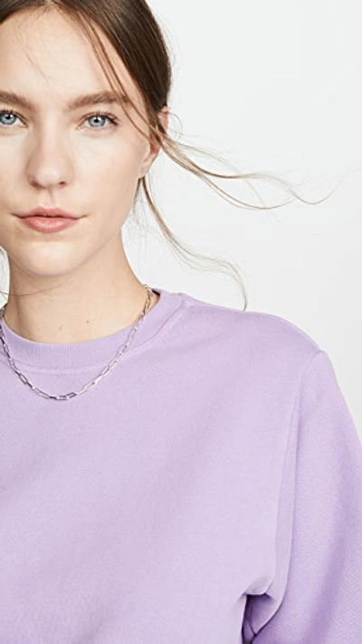 Shop Agolde Thora Sweatshirt In Lunar