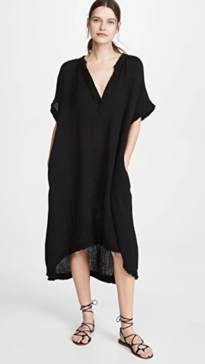 Shop 9seed Tunisia Cover Up Black