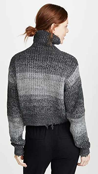Shop Rta Beau Turtleneck Sweater In Heather Vape