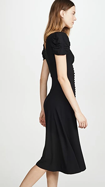 Shop Saloni Margot Dress In Black