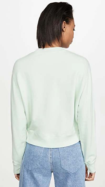 Shop Frame Easy Sweatshirt In Faded Aloe