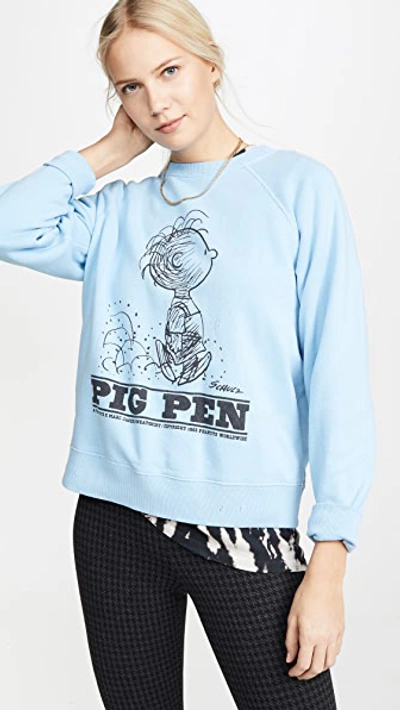 Shop Marc Jacobs Peanuts Pig Pen Sweatshirt In Blue