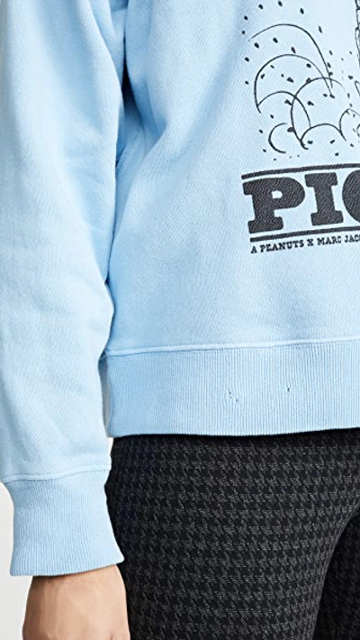 Shop Marc Jacobs Peanuts Pig Pen Sweatshirt In Blue