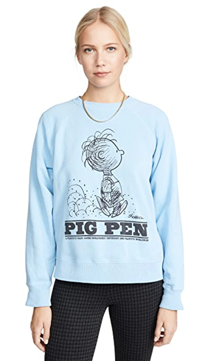 Shop Marc Jacobs Peanuts Pig Pen Sweatshirt In Blue