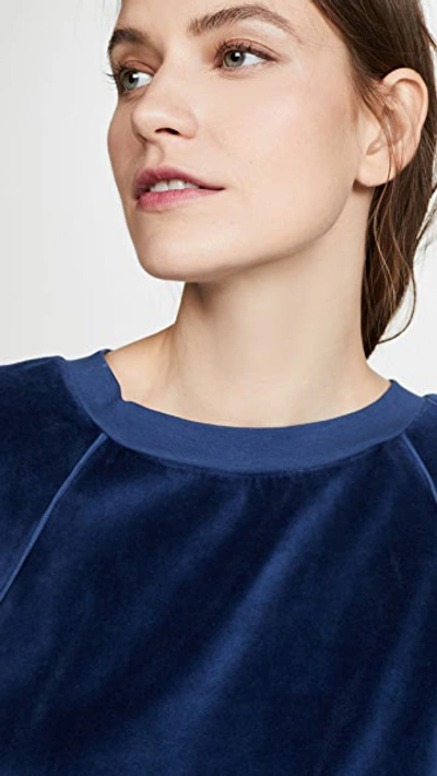 Shop Kondi Raglan Top In Navy