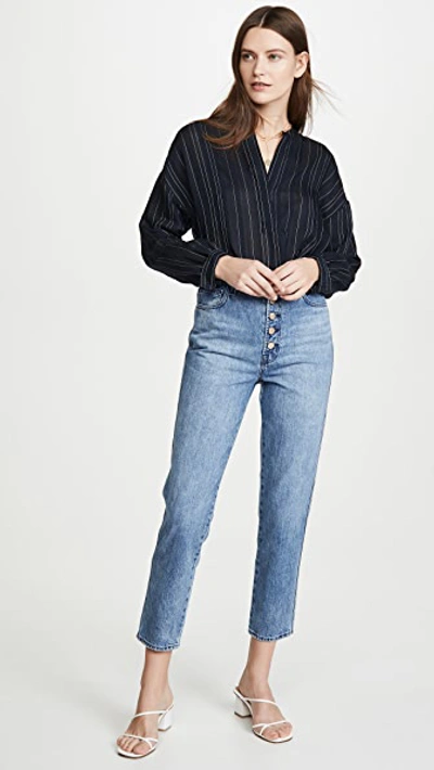 Shop J Brand Heather High Rise Button Fly Jeans In Varsha Raze