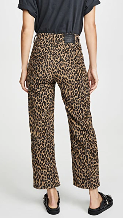 Levi's Ribcage Straight Ankle Jeans In Leopard Corduroy | ModeSens