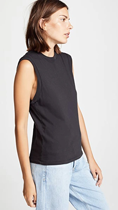 Shop Agolde Muscle Tee In Nocturne