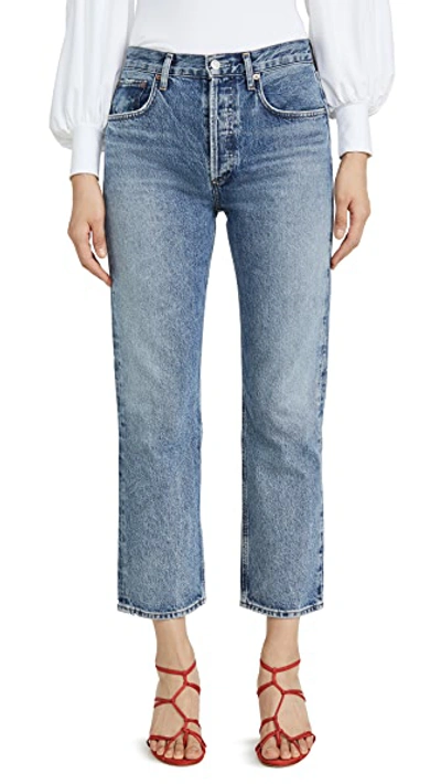 Ripley Mid Rise Straight Jeans