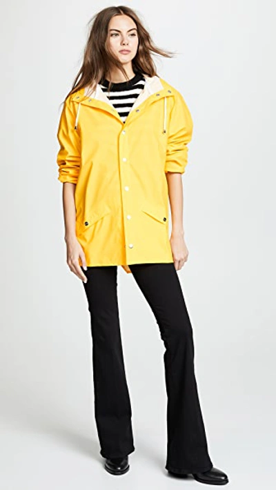 Shop Rains Rain Jacket In Yellow