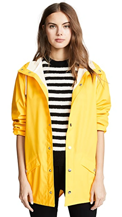 Shop Rains Rain Jacket In Yellow