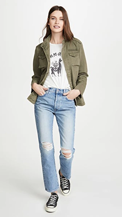 Shop Anine Bing Army Jacket Army Green