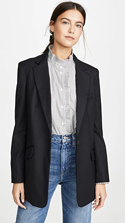 Shop Rag & Bone Ames Twill Blazer In Black