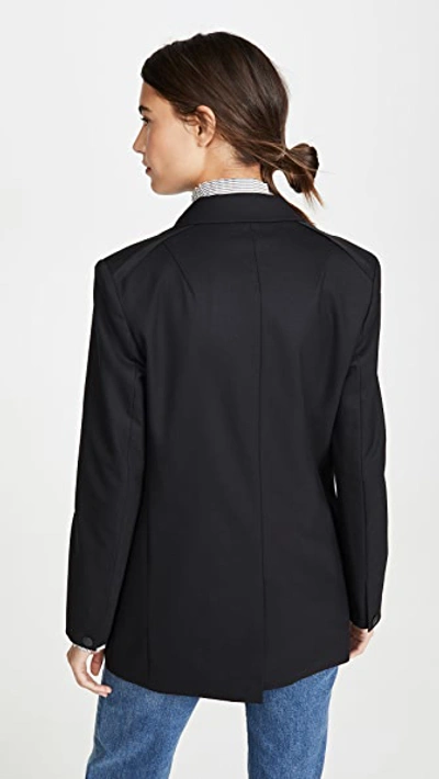 Shop Rag & Bone Ames Twill Blazer In Black