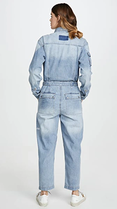 Shop Ksubi Reflex Boiler Suit In Melrose Blue